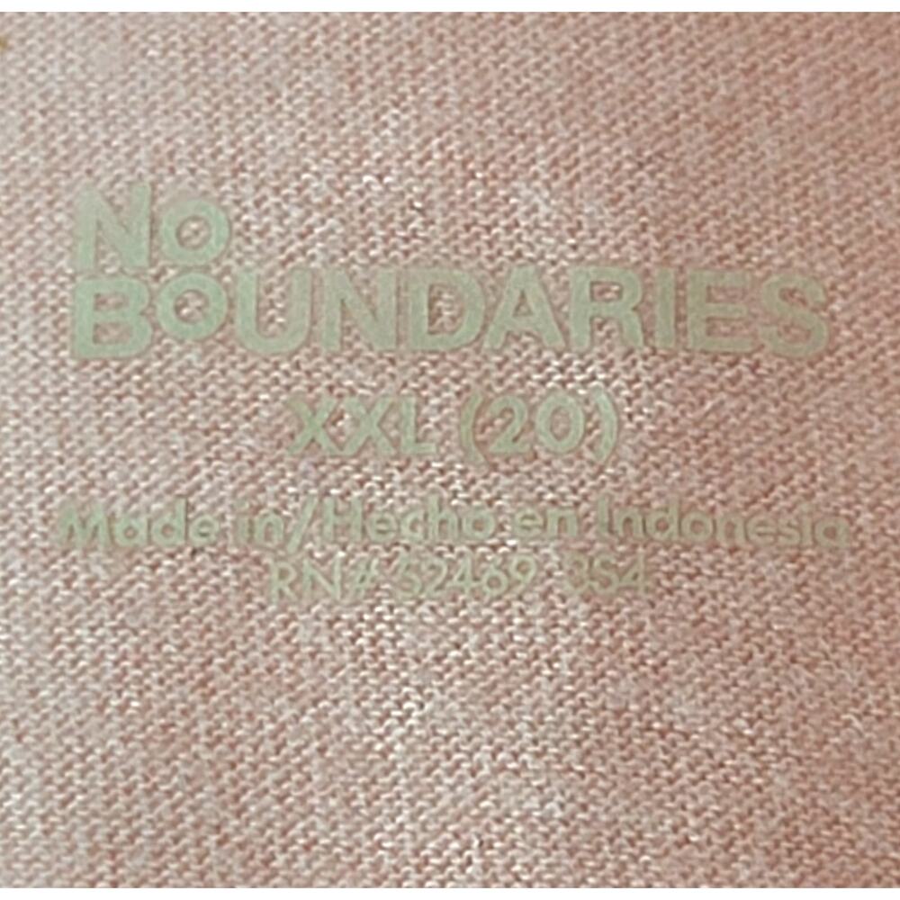 2/$15 NWT NOBO No Boundaries Coral Whisper Scoop Neck Short Sleeve Top Size 2XL - Picture 7 of 14